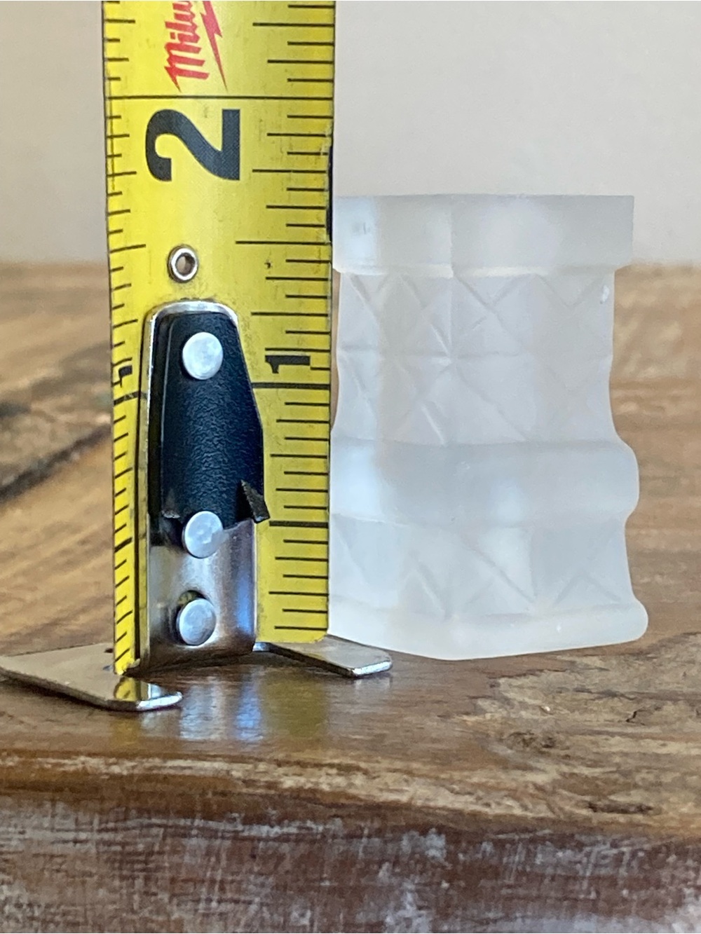 Frosted Glass Chimney (??) 1 3/4” Tall - Picture 11 of 11